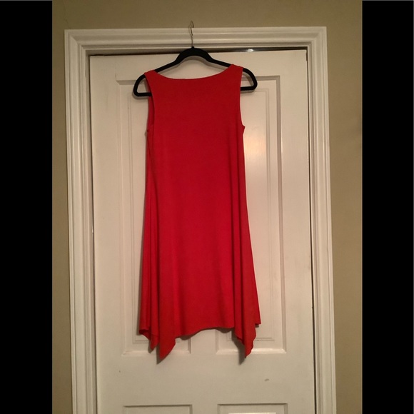 Eileen Fisher Cowl Neck Jersey Dress PM in Firefly - Picture 3 of 4